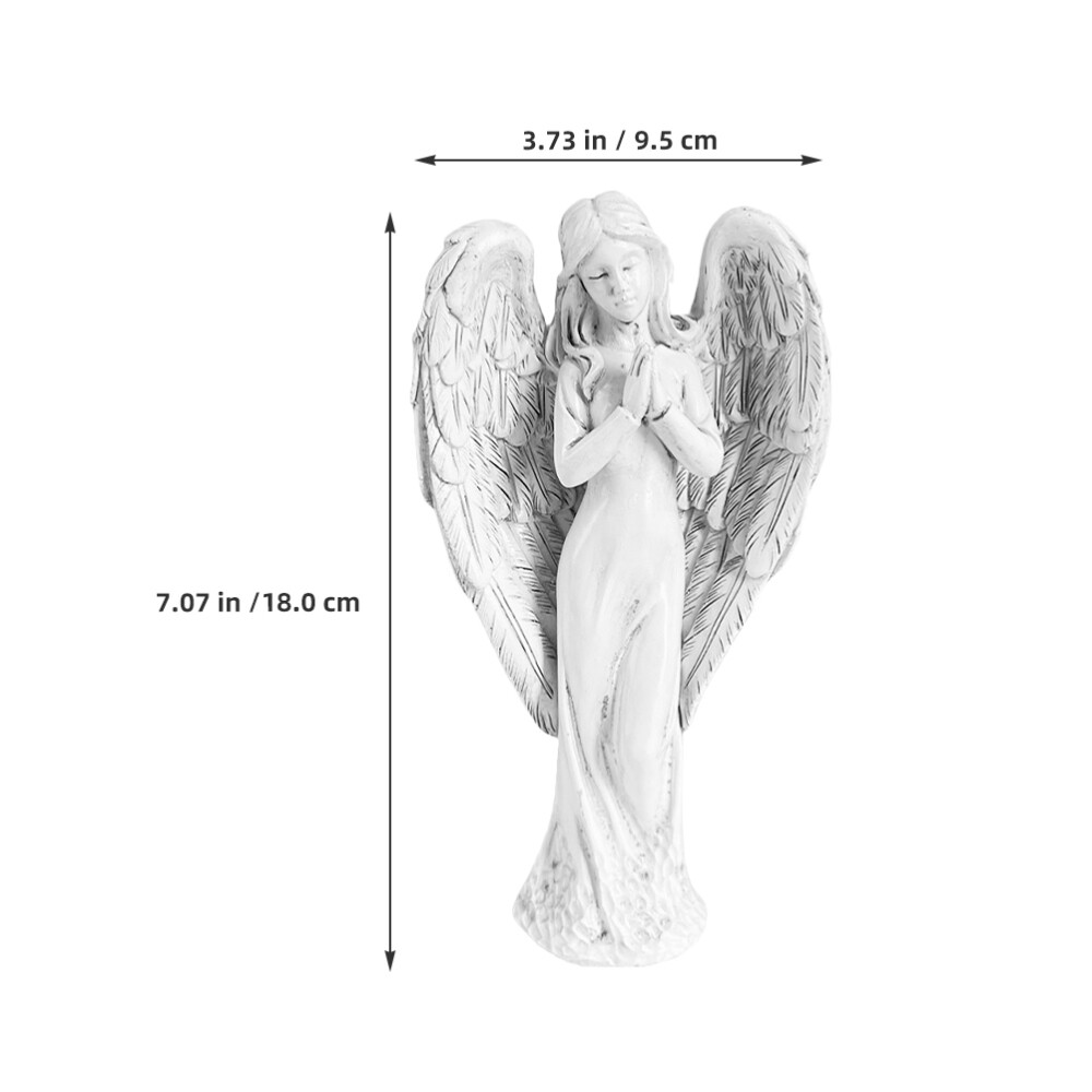 Resin Angel Sculpture Desktop Angel Decorative Angel Figure Home Angel