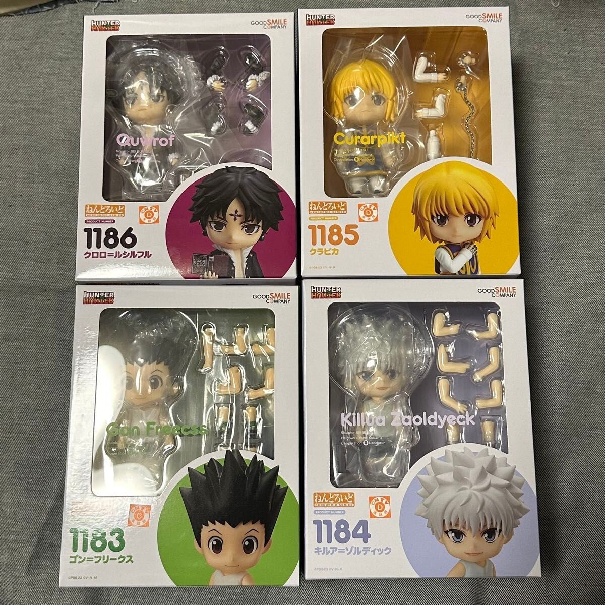 HUNTER×HUNTER Chrollo CURARPIKT figure HUNTER x HUNTER Nendoroid Gon Killua Curarpikt Chrollo Lucilfer