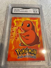 CHARMANDER 1999 TOPPS POKEMON MOVIE ANIMATION EDITION # E4 GRADED 8.5 L@@@K