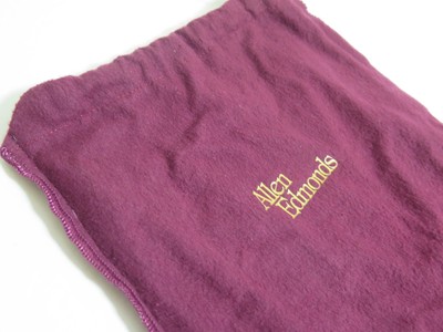 1 Allen Edmonds Burgundy Drawstring Shoe Purse Dust Cover 