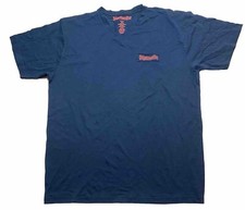 Jagermeister V-Neck Embroidered Liquor Black T-Shirt NEW Large Jaeger L Liqueur