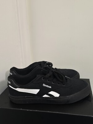 Reebok Classics Size Women’s Men's Low Casual Skater Shoes Black  Canvas