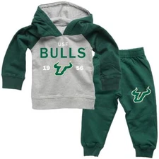 Infant/Toddler Raglan South Florida USF Bulls Hoodie and Pant Set