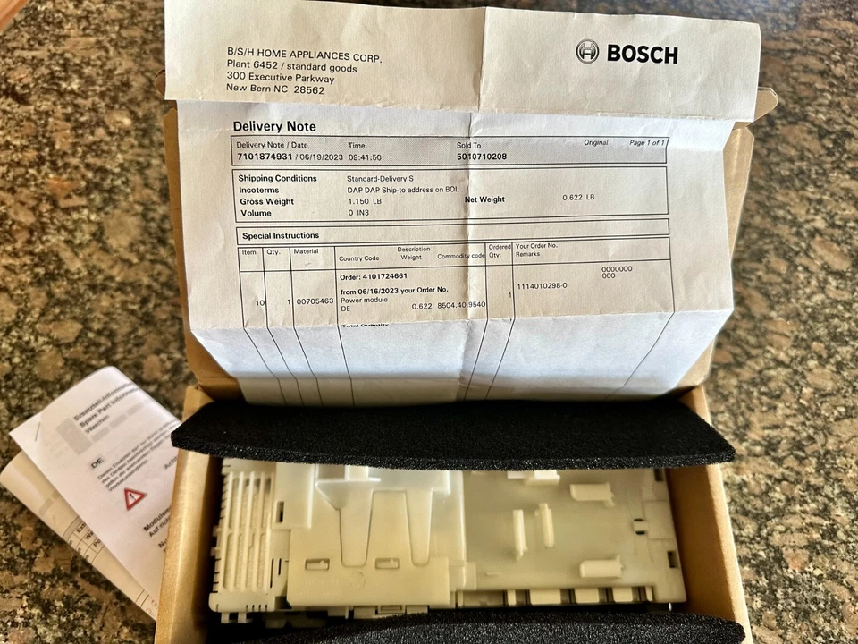 Placa de módulo de energia Bosch 00705463 00668401 NOVA! - Imagem 3 de 4