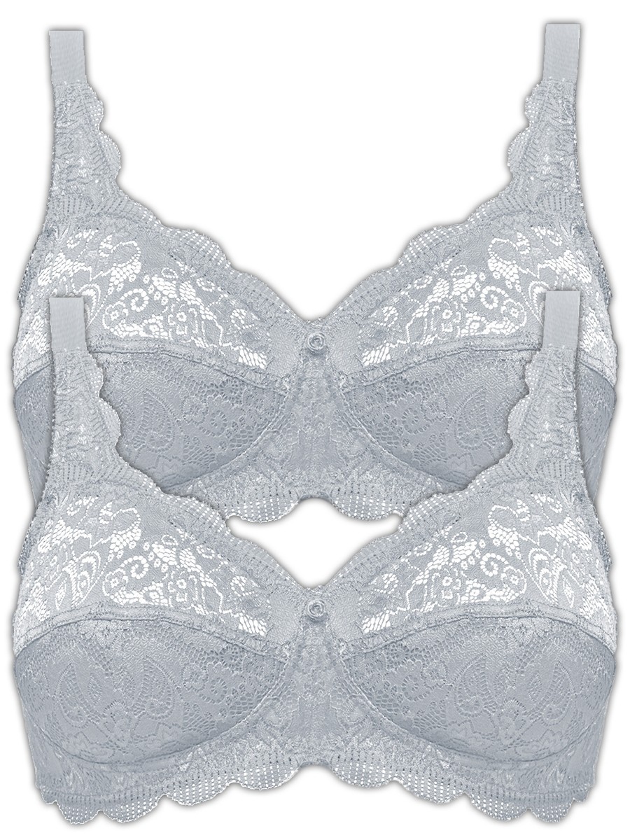 Soutien-gorge Susa Sans Armatures – Dentelle, Grande Taille 90-125, Coloris Marine – Neuf Avec étiquettes