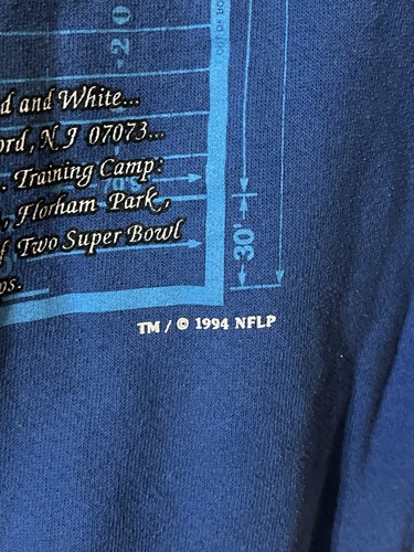 Vintage 90s New York Giants Home Team Sweatshirt Crewneck Size Youth Large - Picture 4 of 7