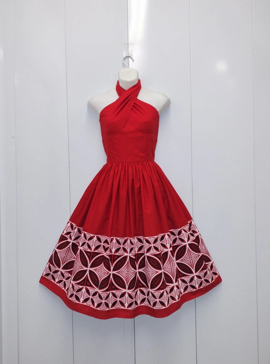 vintage hawaiian halter dress products for sale | eBay