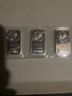3 - 1 Troy Ounce Silver Bars - 3 Ounces Of .999 Fine Silver!!