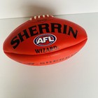 AFL T. W. SHERRIN Wizard RED LEATHER SHERRIN FOOTBALL SIZE 5 - NOB