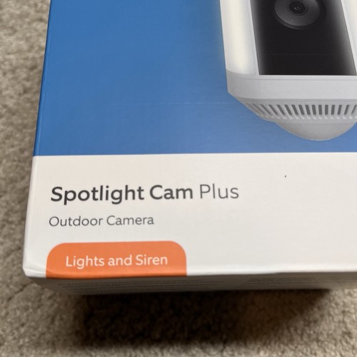 NEW Ring Spotlight Cam Plus Battery White Siren Surveillance Camera Amazon Alexa - Picture 2 of 8