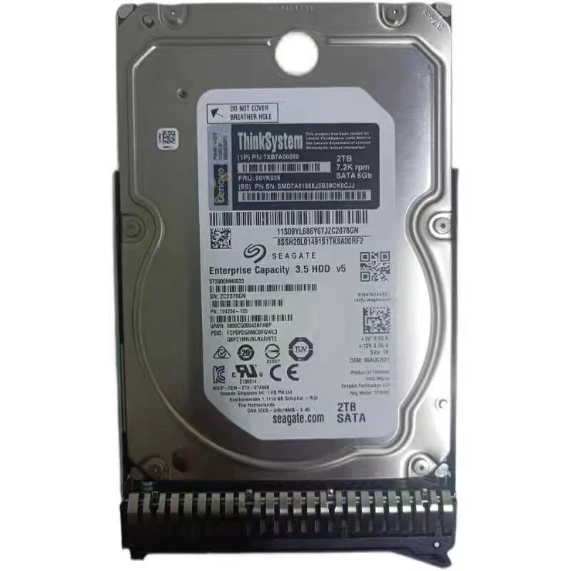 Lenovo 7XB7A00050 00YK039 2TB 3.5" SATA 7200rpm Internal Hard Drive - Image 3 of 3