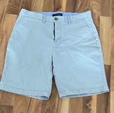 Tommy Hilfiger Men's Gray Flat Front Shorts Size 32