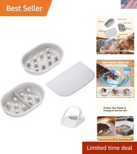Slow Feeder Bowl Mat Set for Automatic Microchip Pet Feeder, 2-Pack Puzzle