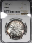 1890-O Morgan Dollar NGC MS64 Rim Toned Better Date $1