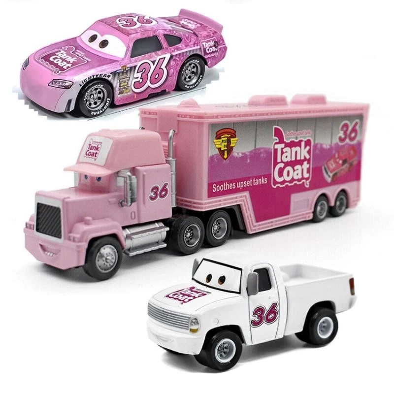 Pixar Cars Disney Camión y Recogida y Coche Tanque Modelo Coche NO.36 Abrigo McQueen Foto 2 de 4