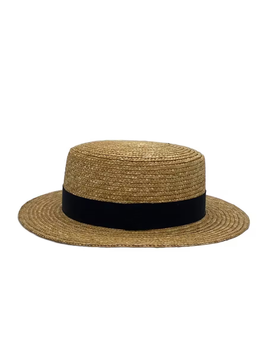 Tanaka Hat Shop Straw Hat Women's Boater Hat