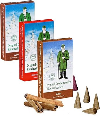 Crottendorfer - Set of 3 - Advent scent, sandal, cinnamon