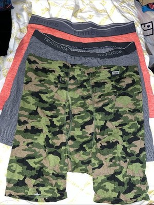 1 Fruit of the Loom cotton blend  Boxer Briefs  3pc Size X Large 2 Hanes Nice