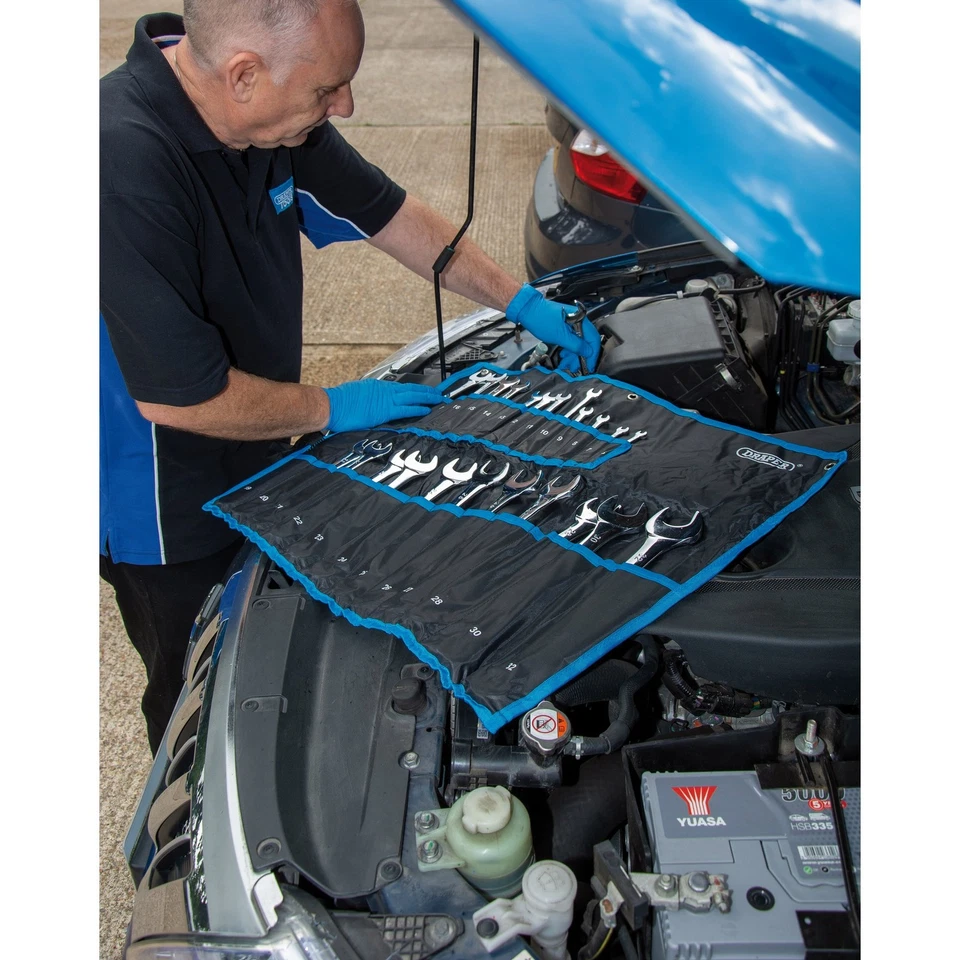 Draper Métrico Llaves Combinadas Juego 6-32mm 25 Piezas Bi Hexágono Anillo 97918 - Imagen 3 de 4