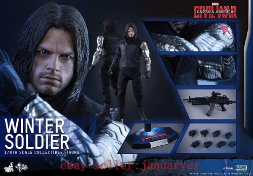 Hot Toys MMS351 1/6 Captain America- Civil War Winter Soldier 2.0 Action Figure
