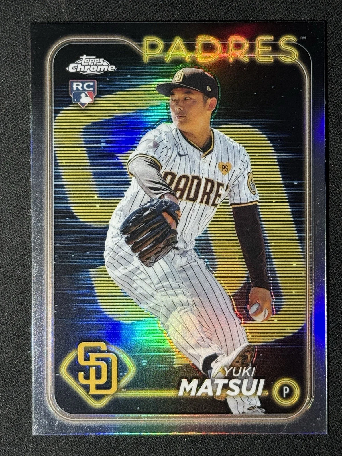 2024 Topps Chrome Yuki Matsui Lightboard Logo RC #116 San Diego Padres Rookie SP