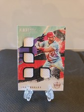 2021 Diamond Kings Baseball Albert Pujols Quad Gane Used Jersey Cardinals