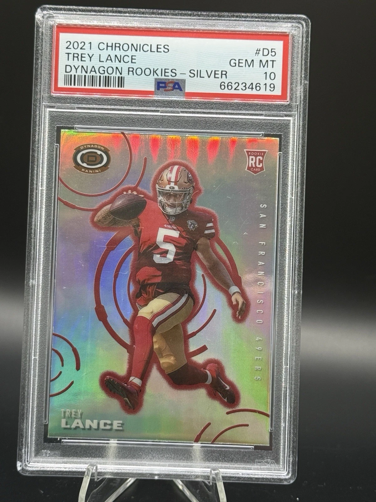 Trey Lance Panini Chronicles Dynagon Rookies #D5 Silver