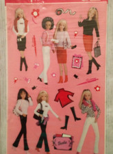 Vintage Barbie Stickers Sheet Pink