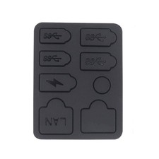 8Pcs Game Console Silicone Dust Protector Dust Plug for PS 5 Slim Antidust Cover