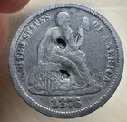 1876 CC Seated Liberty Dime 10c Better Grade XF Details #68243