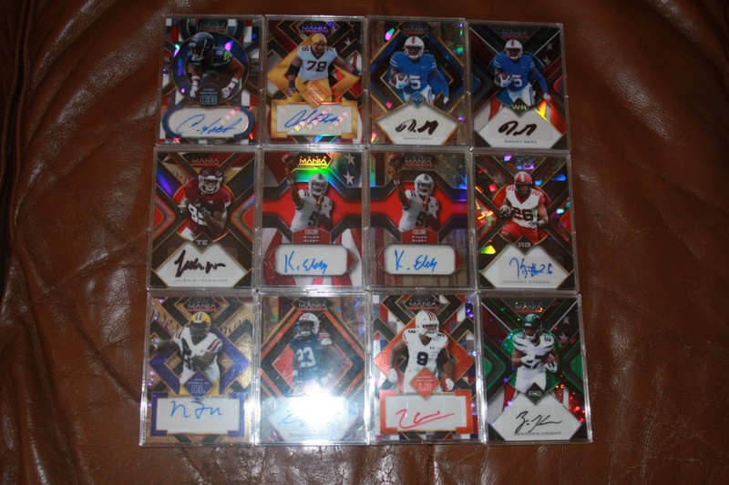 (12) 2022 Wild Card Auto Mania All Autographed Cards In Original Plastic Cases