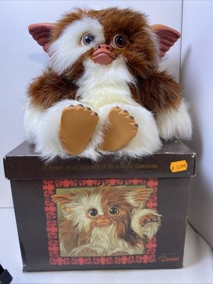 Gremlins Gizmo Mogwai Doll 15'' 38cm with Box 1990 Quiron Made in Spain Very Rare