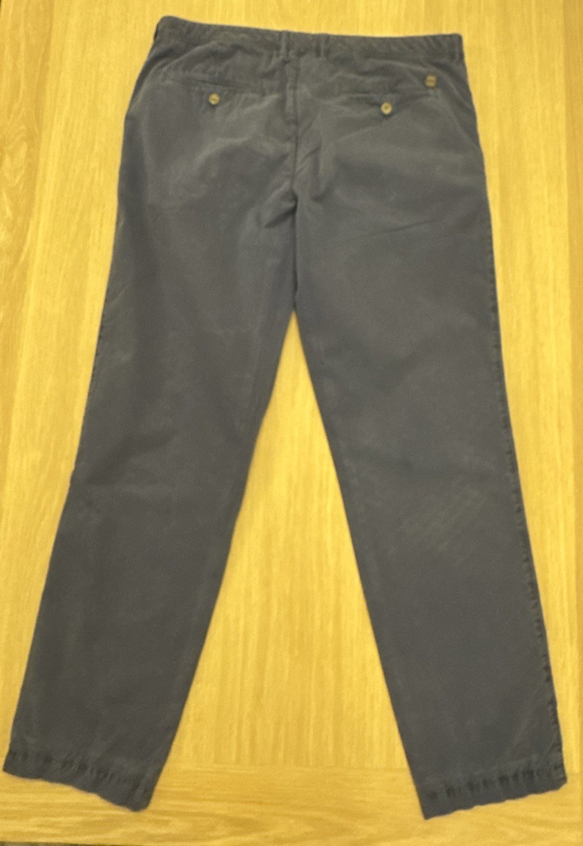 Hugo Boss Trousers Mens W34 L30 Blue Crigan 2-D Regular Stretch Chinos thumbnail 3
