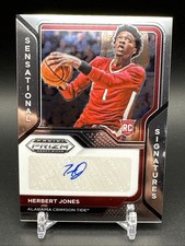 Herbert Jones 2021 Prizm Draft Picks Sensational Signatures RC Auto Crimson Tide
