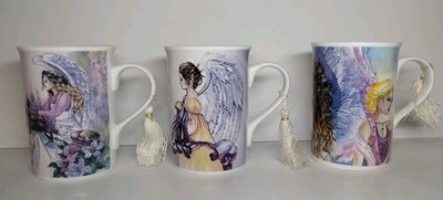 3 Angel Star Coffee Mugs Cup Tea Hot Cold Beverage Tassel New 2010 Divine