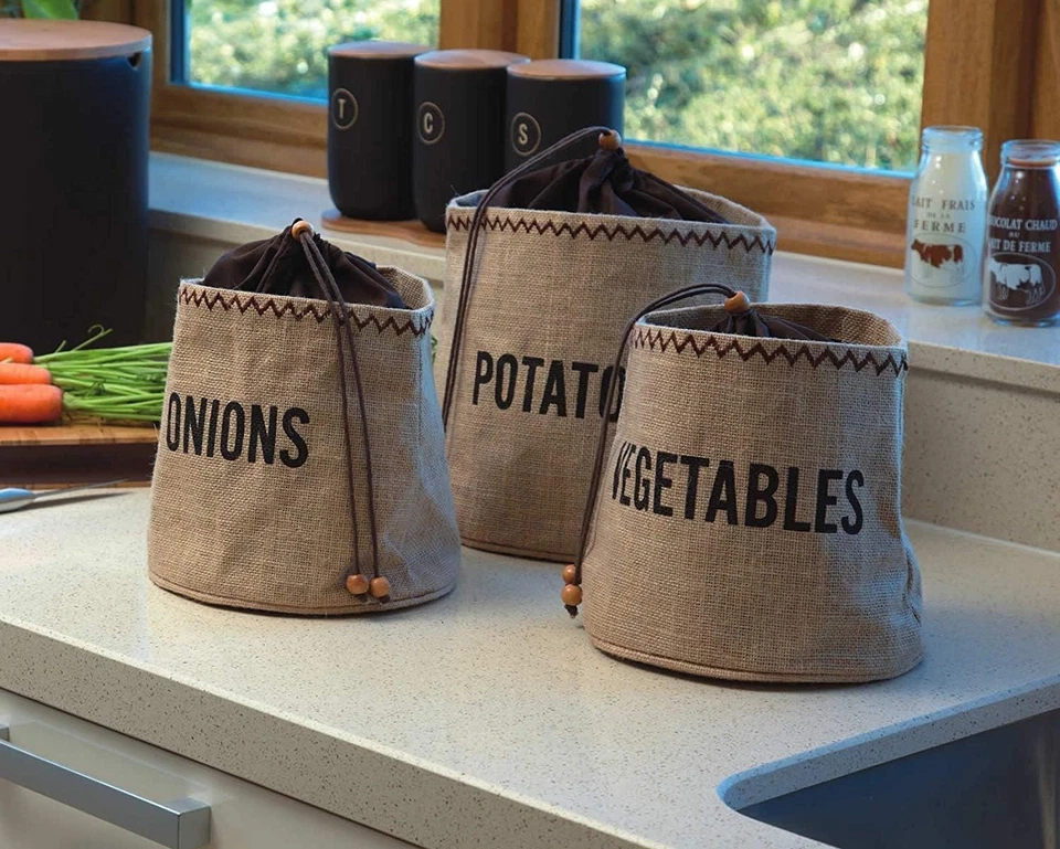 Natural Elements Potato Bag with Blackout Lining, Storage Bag, - Image 3 of 4