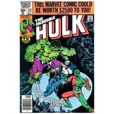 Incredible Hulk #251 Newsstand - 1968 series Marvel comics VG [b