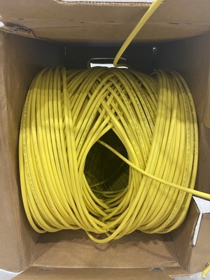 Mohawk 6 LAN CAT6 Cable Plenum 1000 Feet Yellow 4246PLB-CE-YL M58283B