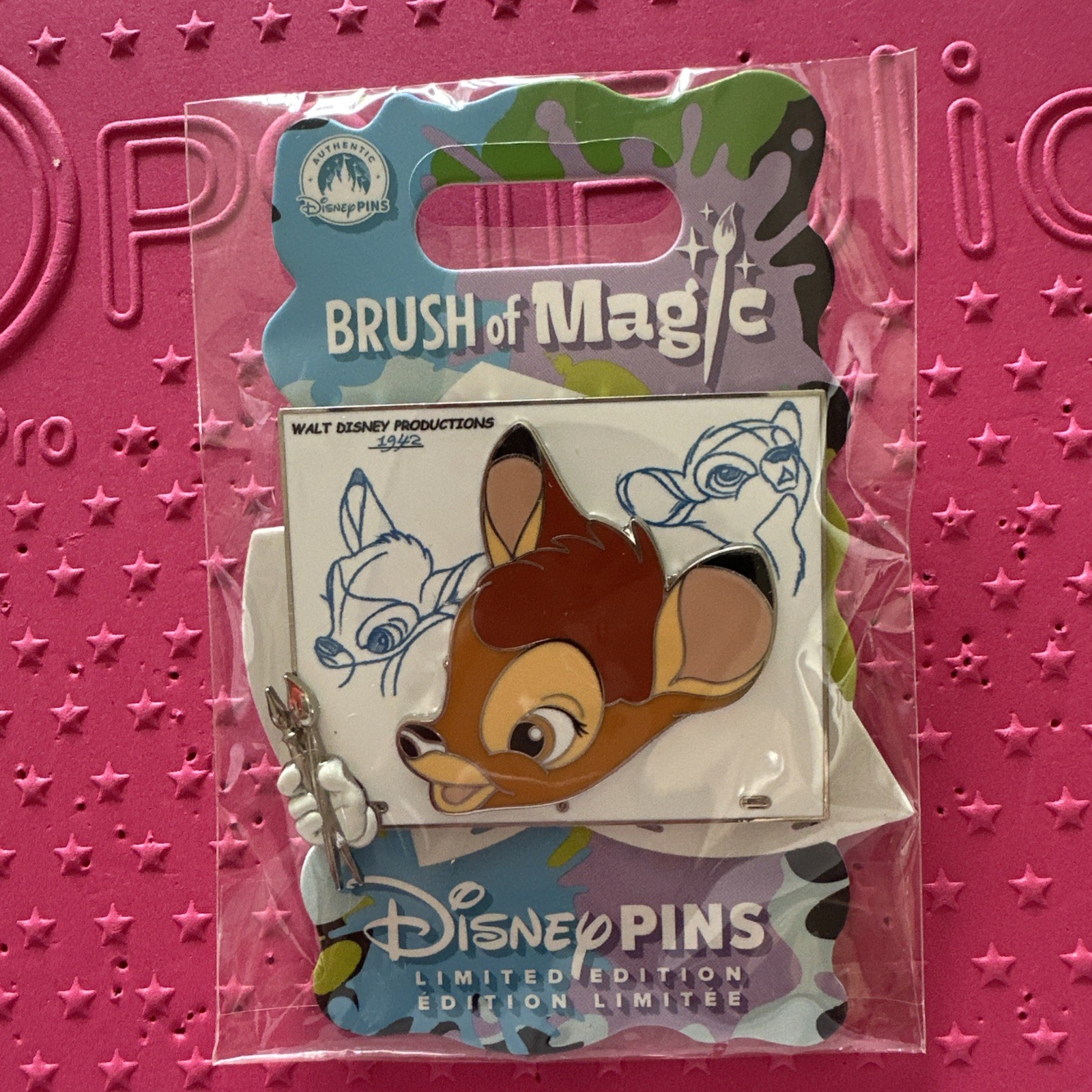 Disney Brush of Magic Pin 2026 Limited Edition- Bambi