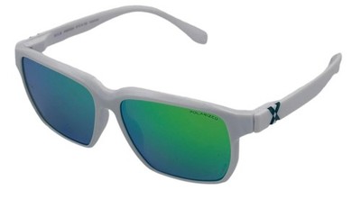 Hilx White Mens Rectangle Polarized Sunglass  HRB 052