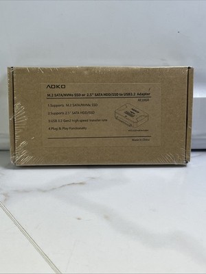 M.2 SATA/NVMe To USB Docking Hard Drive Reader Adapter External SSD Enclosure