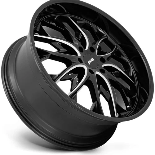 (Set of 4) DUB S263 OG 24x10 6x5.5" +25mm Black/Milled Wheels Rims 24" Inch - Image 4 of 4