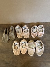 Lot of 5 ballet shoes for kids size M Real Leather