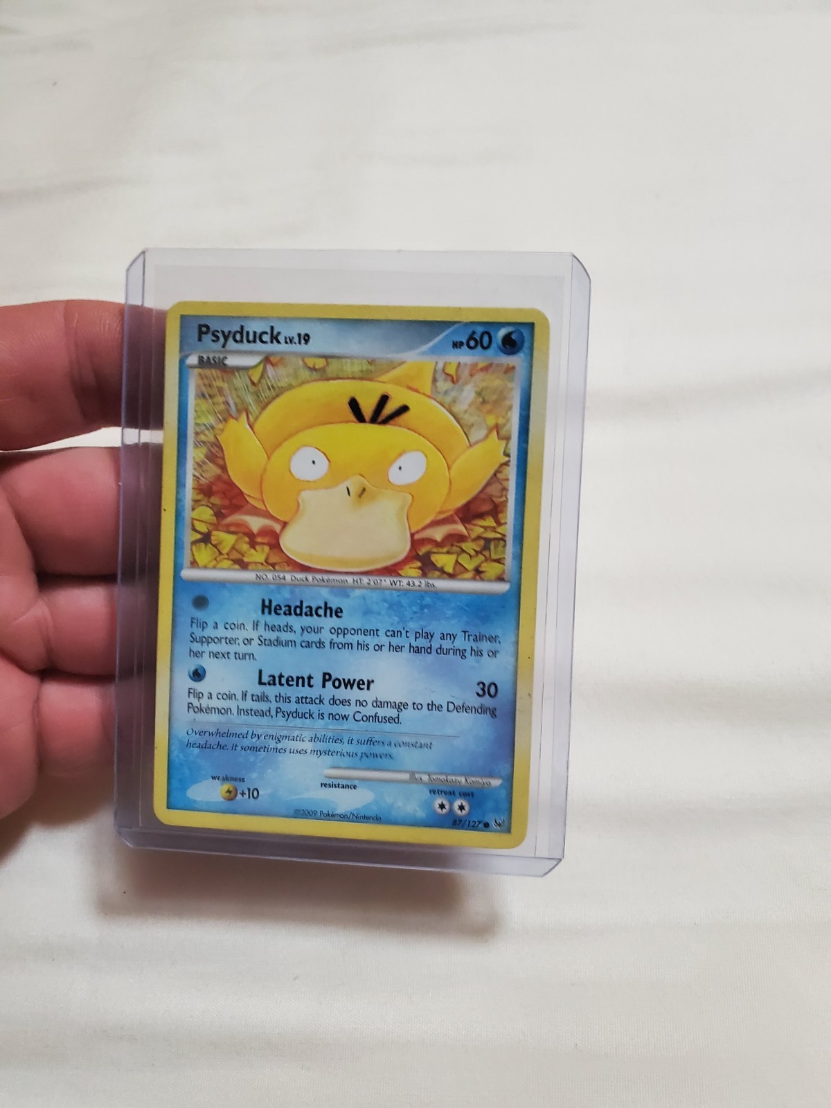 Pokemon TCG Psyduck 87/127 Platinum, Non Holo English 2009 Komiya LP
