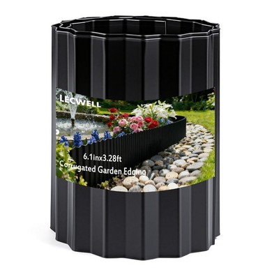 Corrugated Garden Edging,Metal Garden Edging,6.1in×3.28ft Landscape Edging,