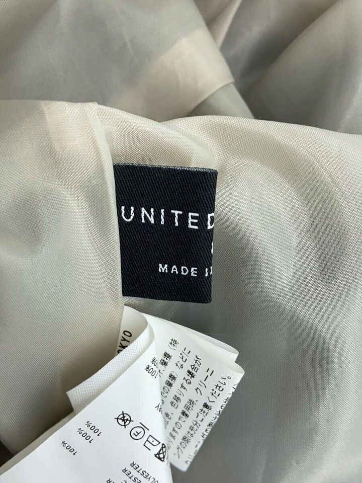UNITED TOKYO Short Sleeve Dress, Polyester, Size 0, BEG, 501310003 ...