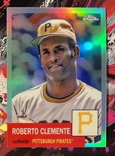 2022 Topps Chrome Platinum Anniversary Roberto Clemente Refractor Pirates HOF