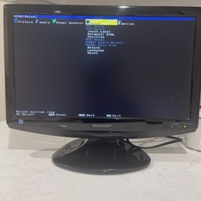 Sharp LC-19SB24U 19" LCD HDTV/Monitor With Remote 720P