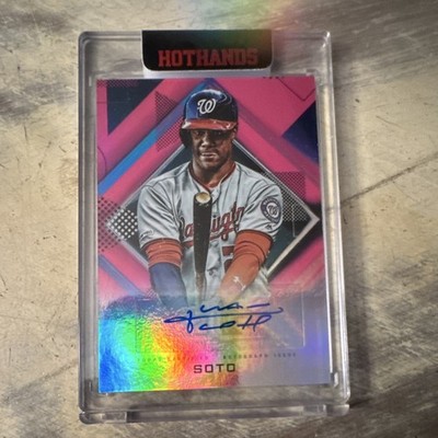 Topps 2020 Fire Autographs Juan Soto Nationals Magenta Auto /25 #FA-JSO
