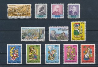 LT05756 San Marino 1984 landmarks & olympics cartoons fine lot MNH